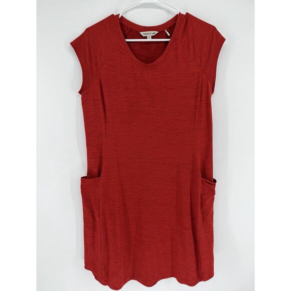 Toad&Co Dresses & Skirts - Toad & Co Windmere II Short Sleeve Dress Medium Red Pockets Outdoors Hiking